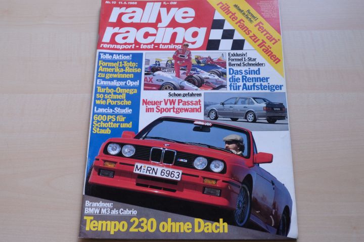 Deckblatt Rallye Racing (10/1988)